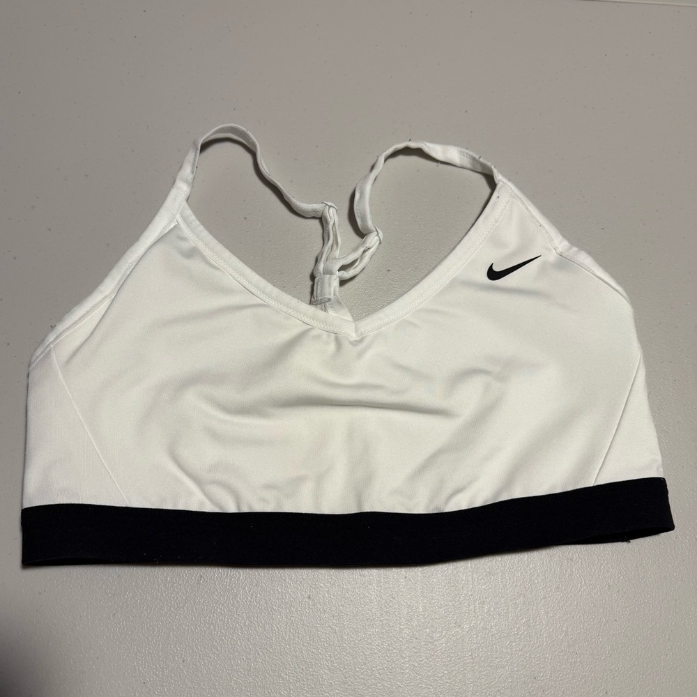 Nike Women's White Strappy Sports Bra